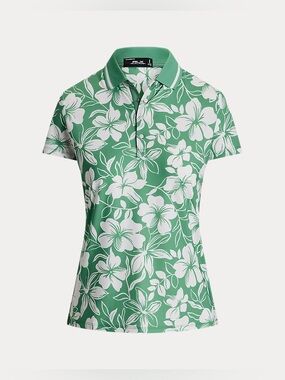$115 NWT RLX Golf Ralph Lauren Women's Tailored Fit Floral Polo Shirt Size Small